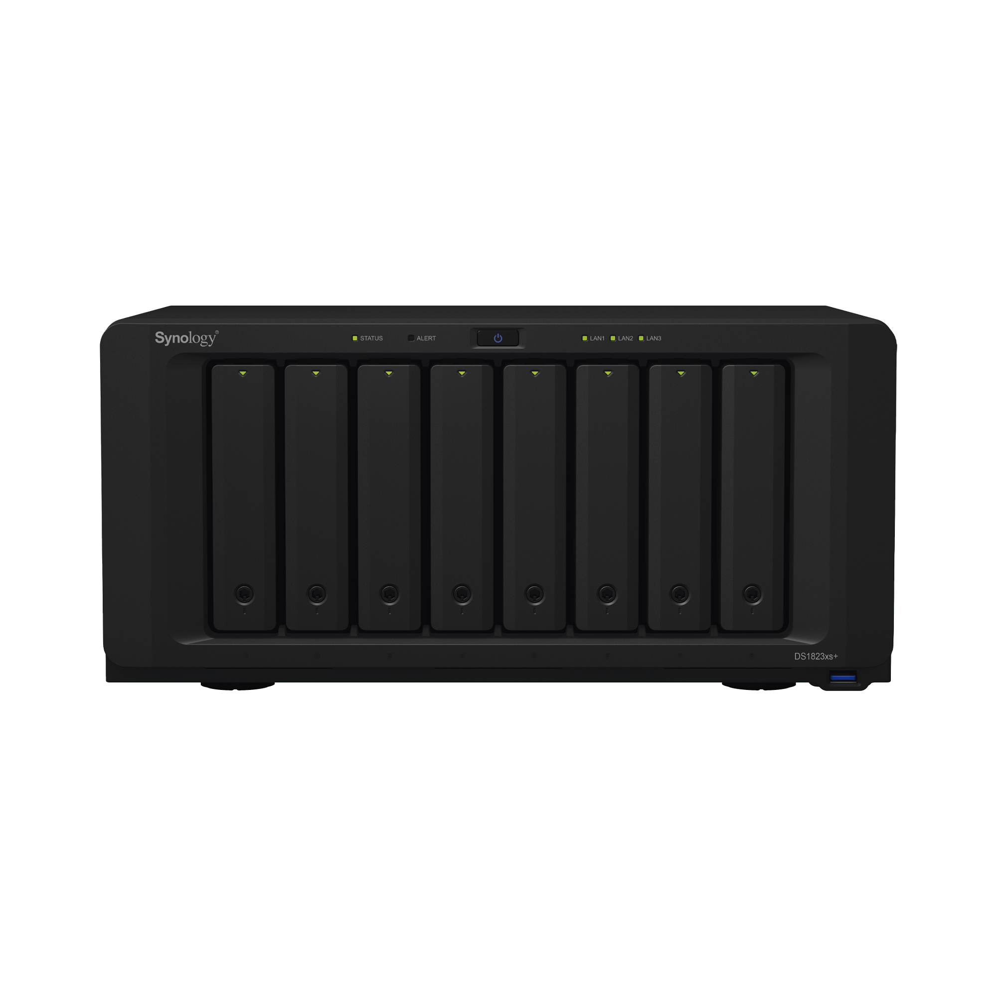 Servidor NAS de escritorio con 8 bahías / Expansible a 18 bahías / Hasta 256 TB / 8GB de RAM