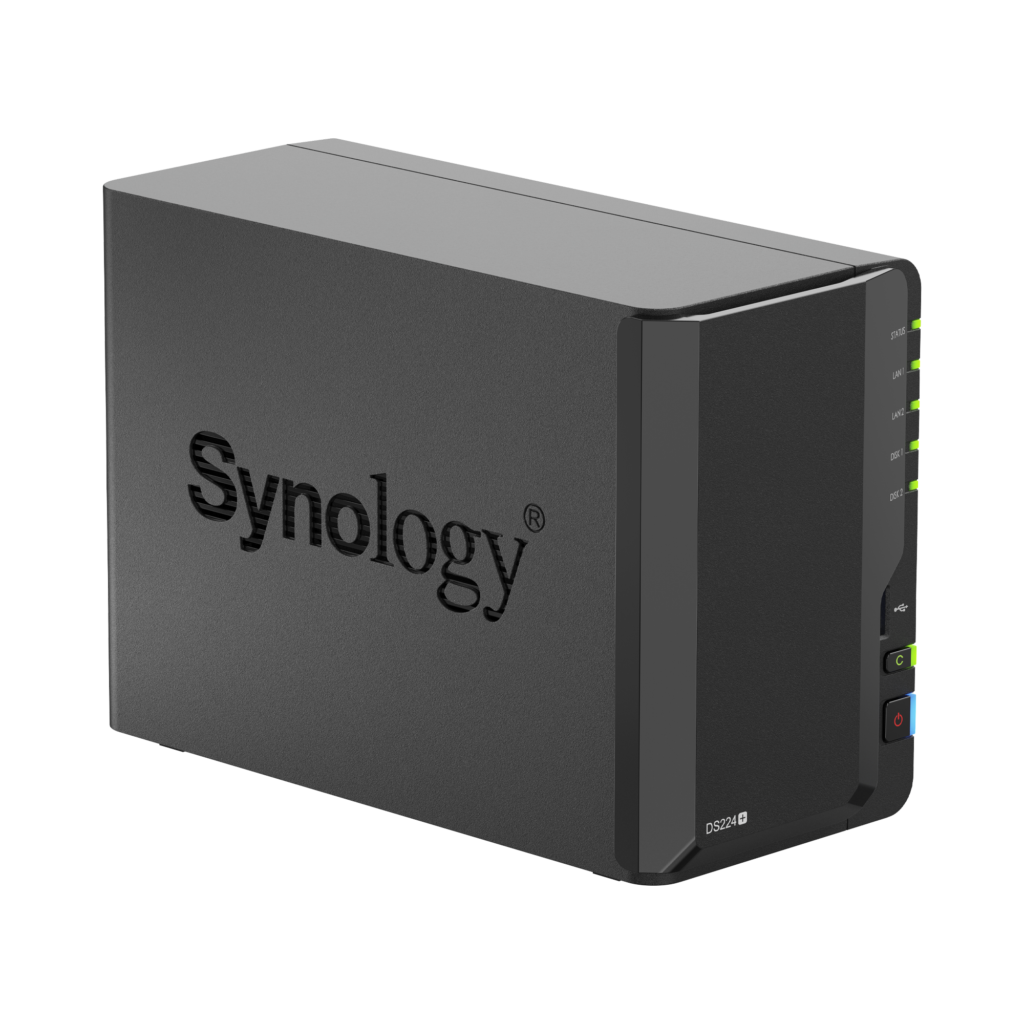 NAS Synology DS224+ Avec 2 Disques WD Red Plus 6 To (12 To Total) - 6 Go RAM, Processeur Quad-core - Pré-assemblé Et Testé