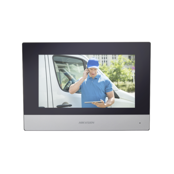 Monitor Hibrido IP WiFi Touch Screen 7 para Videoportero IP  / Vídeo en Vivo / PoE Estándar / Apertura Remota / Llamada Entre Monitores / Audio de dos vías / Policarbonato