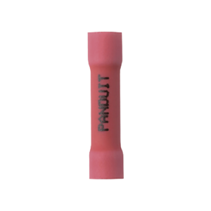 Conector de Empalme a Tope, Para Cables de 22 a 18 AWG, De Vinilo Aislado, Color Rojo, Paquete de 50 Piezas
