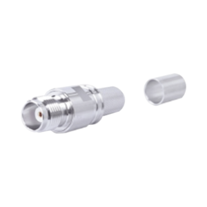 Conector TNC Hembra en Línea, Plegable Hex. con Pin Cautivo para cables Tipo RG-8/U, LMR-400