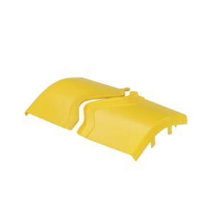Tapa de Bajada Vertical Exterior de 45º, Para uso con Canaletas 12X4 FiberRunner?, Color Amarillo