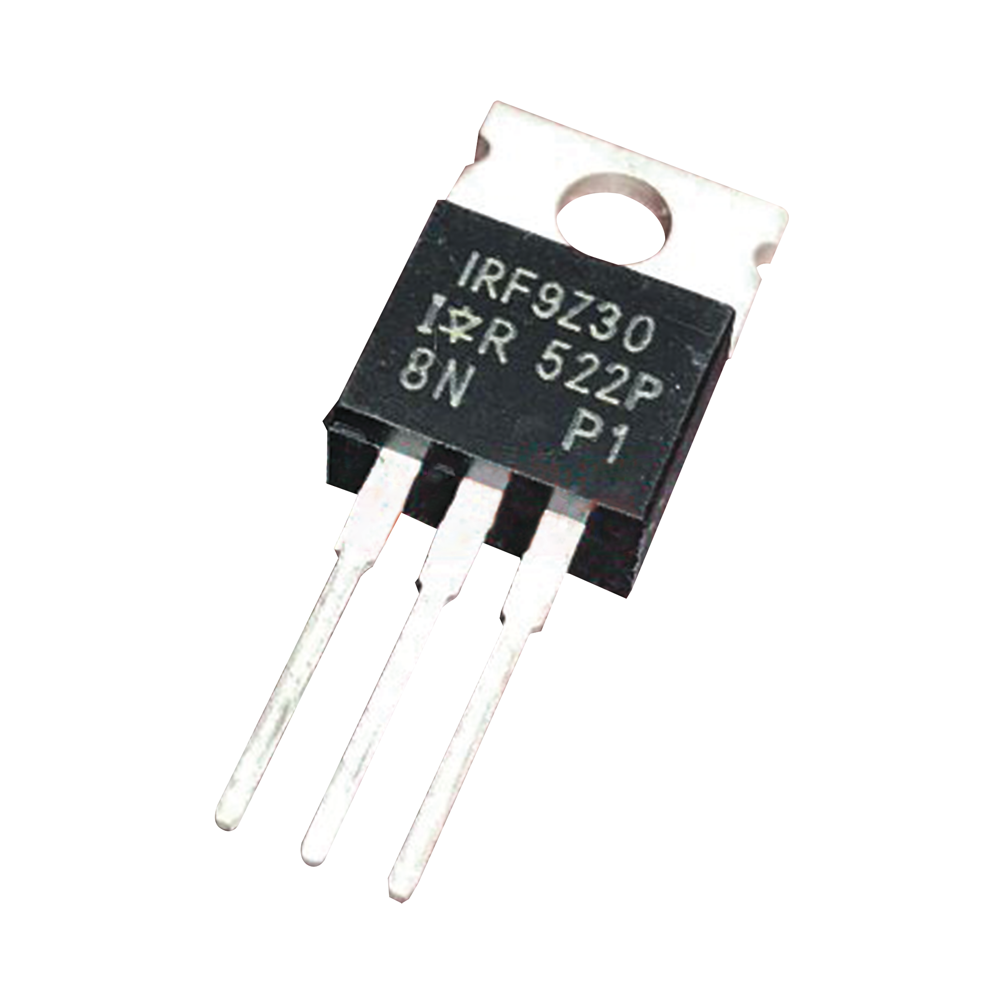Transistor de Potencia MOSFET, Canal P, 50 Volt, 18 Amp., 0.14 Ohm, 74 Watt, TO-220AB, para Analizador III.