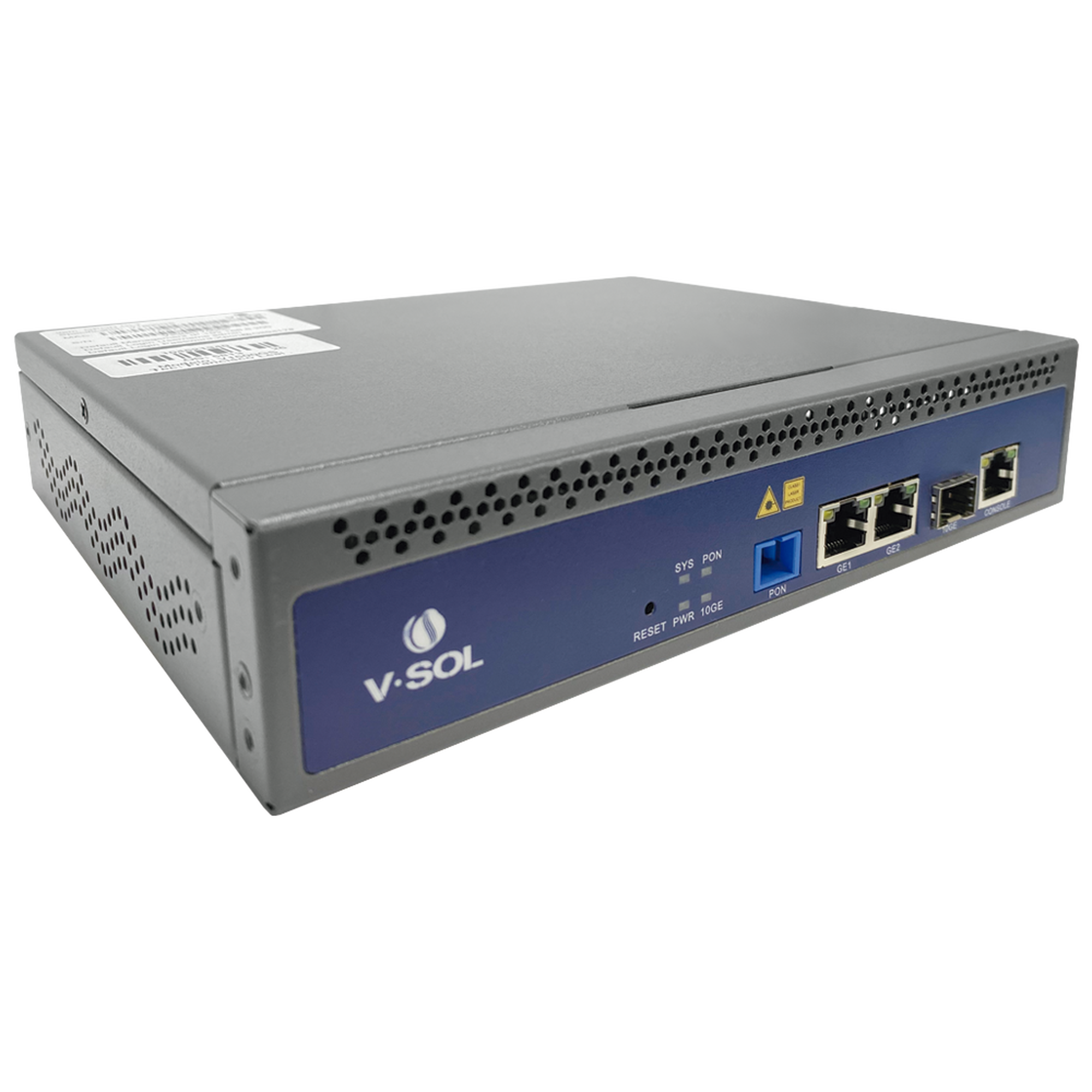 OLT de 1 puerto GPON SC/UPC + 3 puertos Uplink (2 puertos Gigabit Ethernet + 1 puerto SFP/SFP+), Fuente de alimentación redundante AC/DC , hasta 128 ONUS