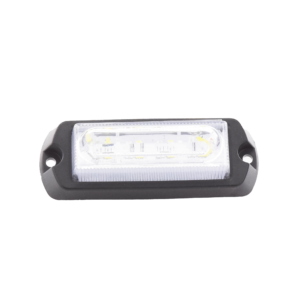 Luz Auxiliar Ultra Brillante de 8 LED, color Ámbar / Claro , con mica transparente.