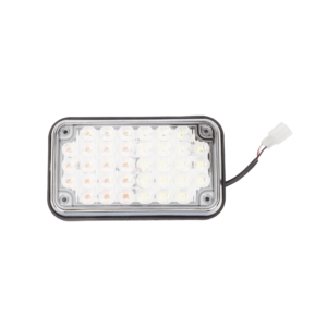 Luz de Advertencia de 6X4, Bicolor Rojo/Claro, Ideal para Ambulancias