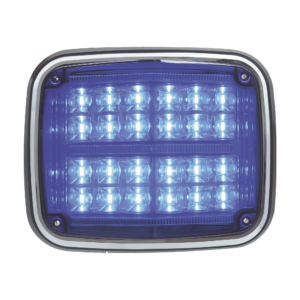Luz de advertencia de 8 X 6, Color Azul, SAE,  IP67, Ideal para Ambulancias