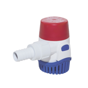 Bomba sumergible de achique automática 500 galones por hora a 12 Volts de corriente directa.