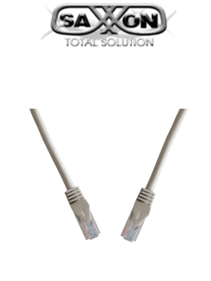SAXXON P63UG- Cable patch cord UTP 3 Metros/ CAT 6/ Color gris