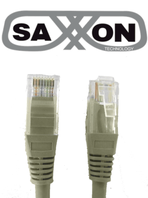 Saxxon patch cord utp cat 5e 3ft gray