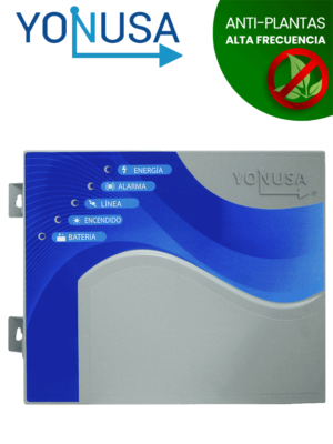 YONUSA EY10000127AF - Energizador de Alta Frecuencia para Cerco Eléctrico 10,000 V, Cobertura de hasta 10,000 metros Lineales (o 2,000 metros en 5 Líneas), Incluye Interfaz con 2 Zonas Cableadas y Soporta Módulo WiFi #YONSPFM