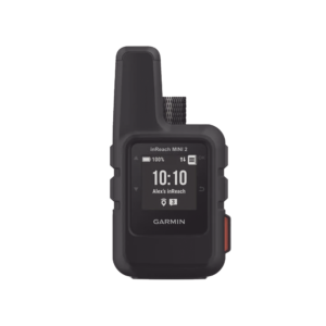 Navegador satelital InReach Mini 2 color negro, con cobertura global mediante la red Iridium, cuenta con botón de emergencia, batería para hasta 50 horas, GPS y brujula.