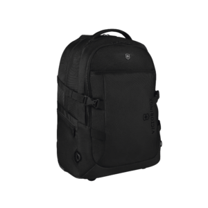 Mochila VX Sport EVO con Ruedas, Mango Telescópico y Correas al Hombro. Fabricada en Poliéster Negro repelente al Agua. Backpack on Wheels.