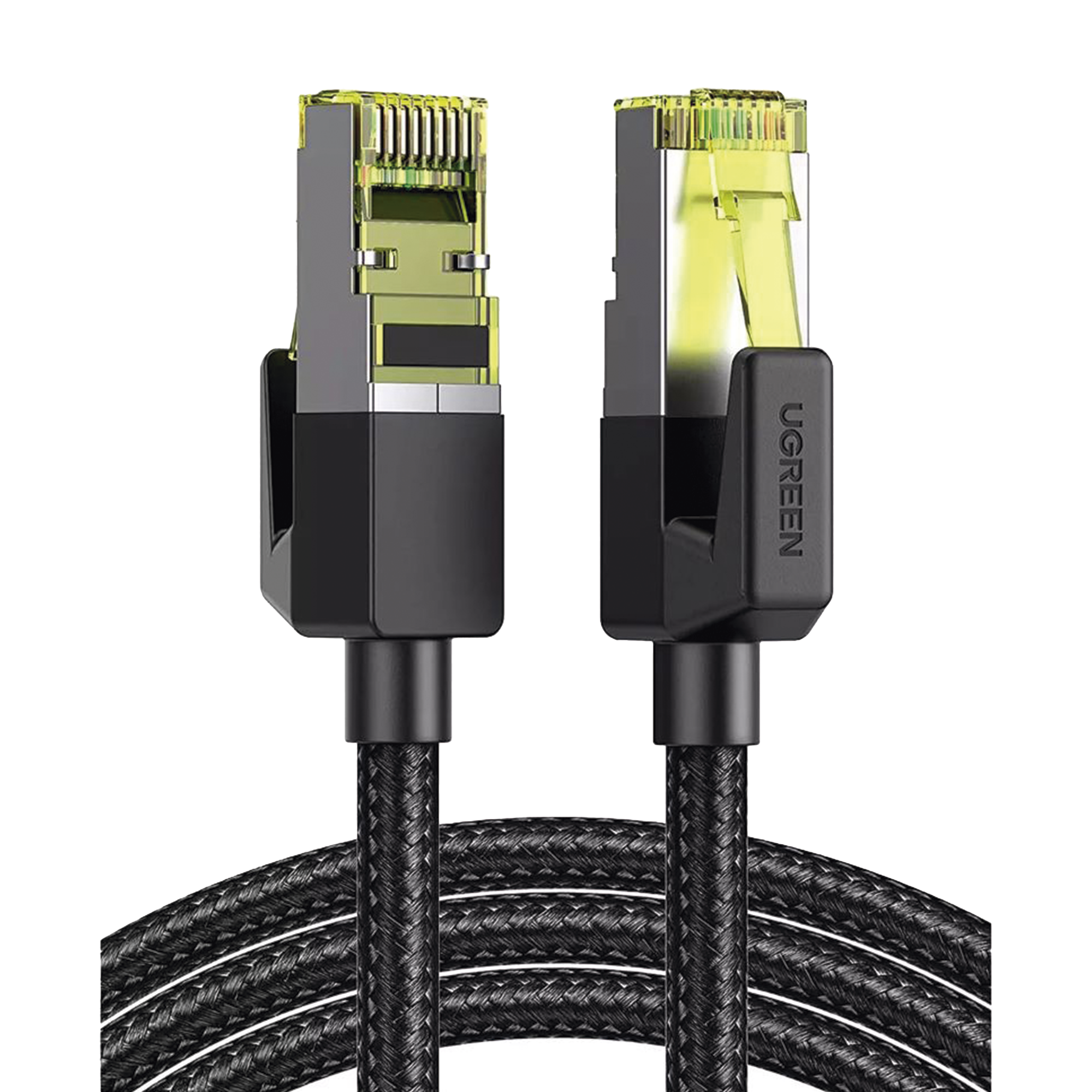 Cable Ethernet Cat7 CLASSâ? F/FTP Redondo con Malla de Nylon 2 Metros