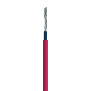 Cable Fotovoltaico Rojo / Cobre Estañado / 6 mm² (10 AWG) / 2000V / Rollo 100m / UL 4703 y TUV
