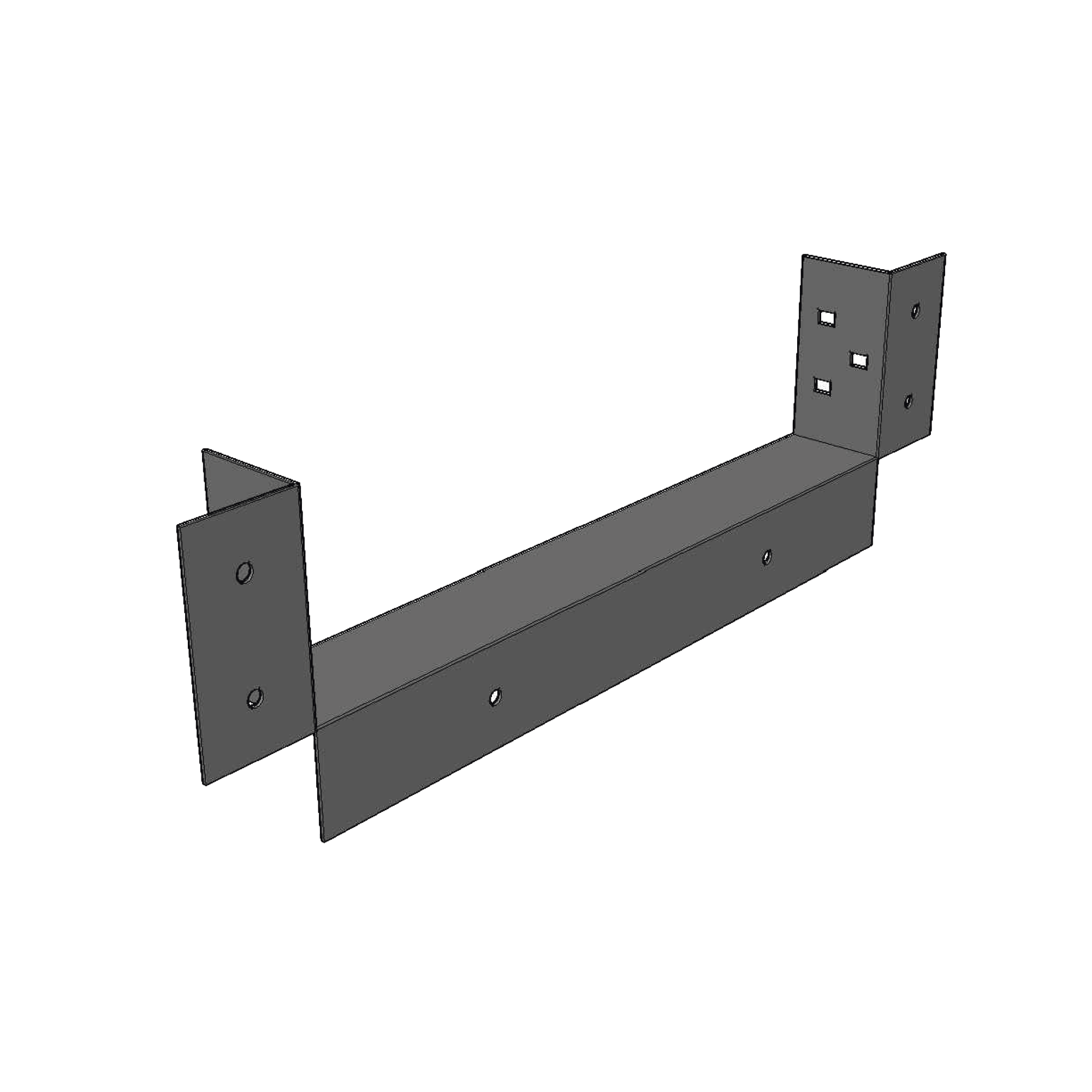 Conector de Escalera de Aluminio a Tablero (Caja) / Peralte 3 1/4 / Ancho 6 / Incluye Tornillería (CHCEC314X6AK)