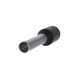 Ferrule Aislado Para Cables 16 AWG, PIN de 10 mm de Longitud, Mango Color Negro, Paquete de 500pz