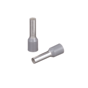 Ferrule Aislado PAN-TERM para Cable 12 AWG, Largo 17.5mm, DIN Color Gris. Paquete 500 Piezas