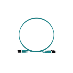 Jumper de Fibra Optica Multimodo 50/125 OM4, LC-LC Duplex, LSZH, Color Aqua, 2 Metros