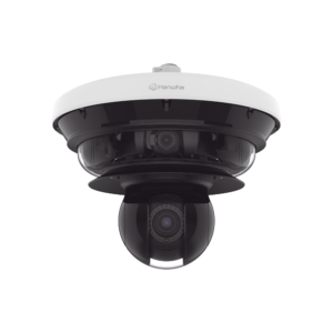 Cámara IP Multisensor 34MP (4 sensores 4K) con lentes motorizados / PTZ 2 MP 40X / Hasta 2 tarjetas MicroSD de 512GB / WDR de hasta 150dB / IP66 / IK10 / autoseguimiento / Inteligencia artificial para eventos