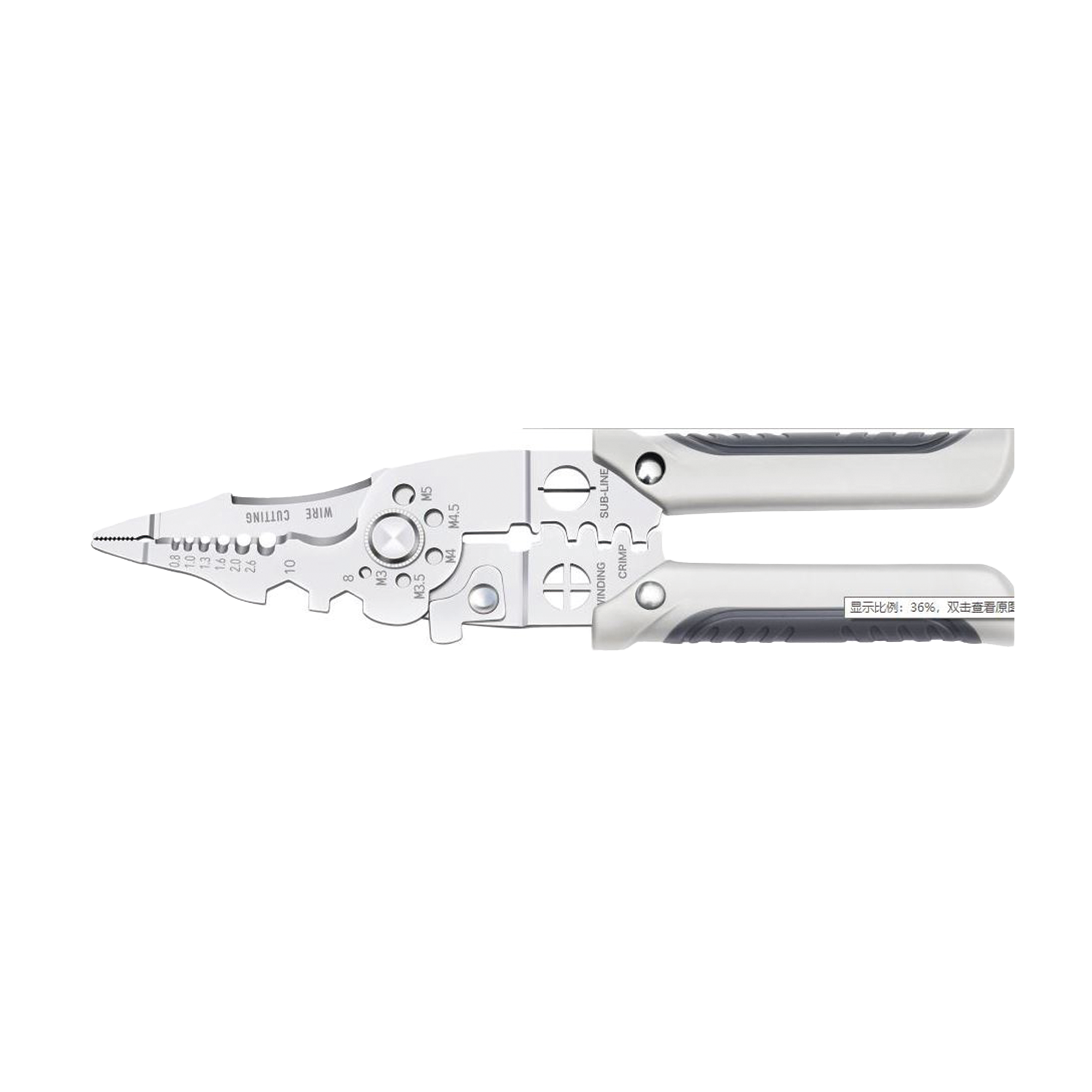 Pinza Profesional para Electricista, Multifunciones 9 en 1, de 8.5