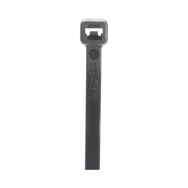Cincho de Nylon 6.6 StrongHold?, 533mm largo x 7.6mm ancho, Color Negro Exterior, Resistente a Rayos UV, Paquete de 100pz