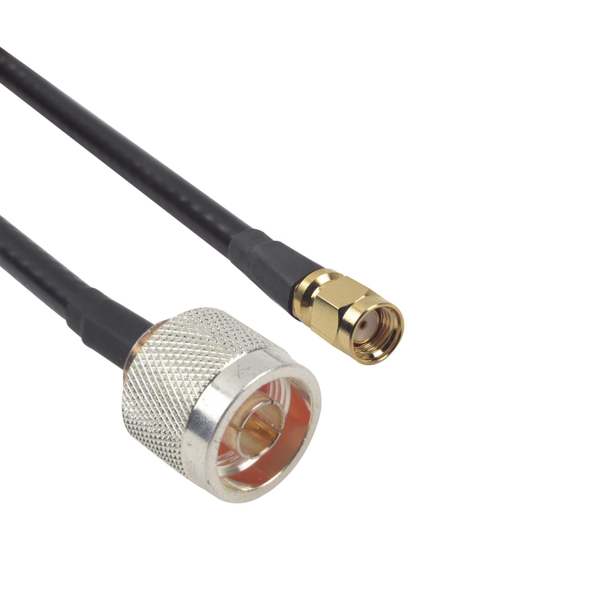 Jumper de 60cm con Cable LP240 y conectores N Macho y SMA Macho Inverso.