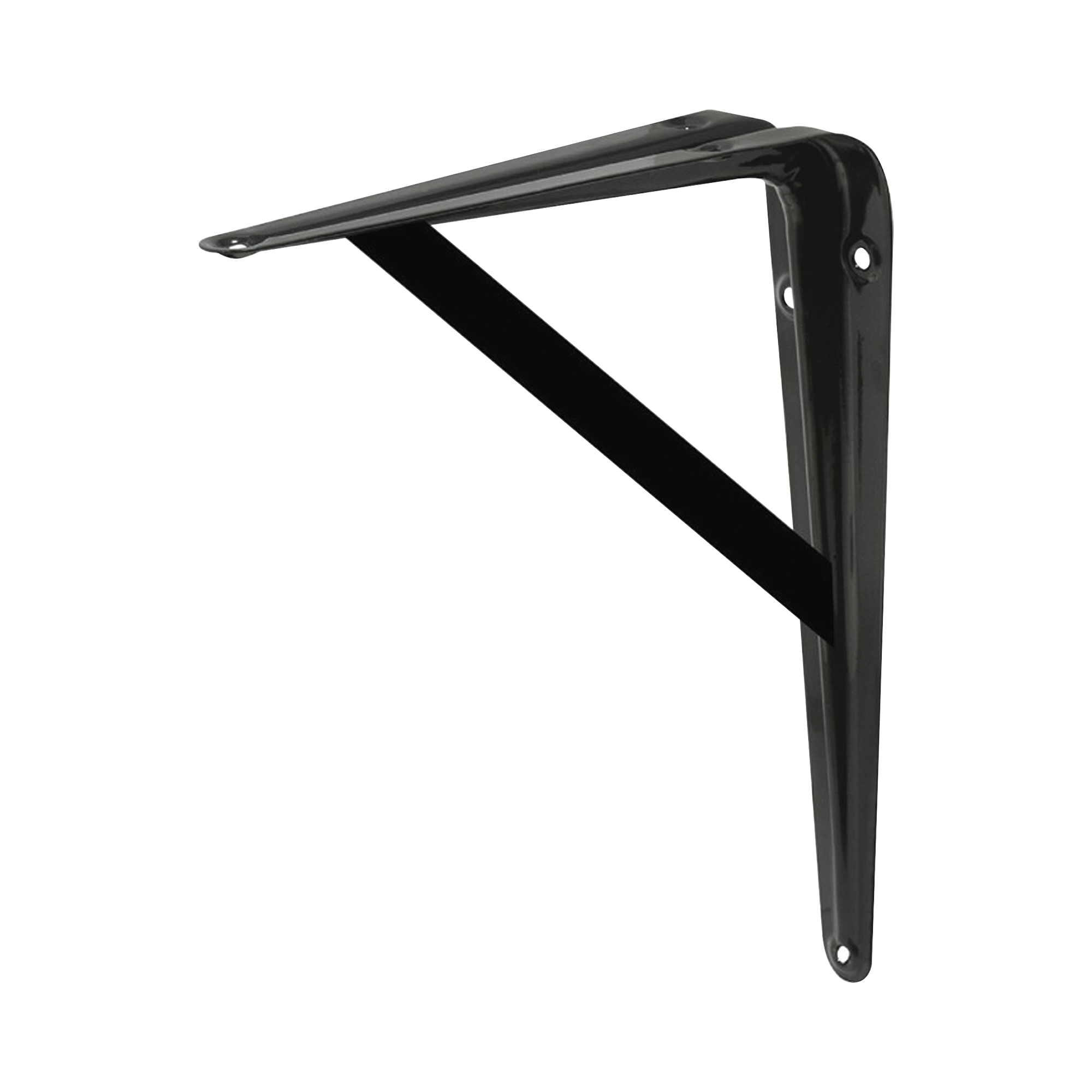 Ménsula de Acero Reforzado  13 x 20 ( 33 x 50.8 cm) /Color Negro.