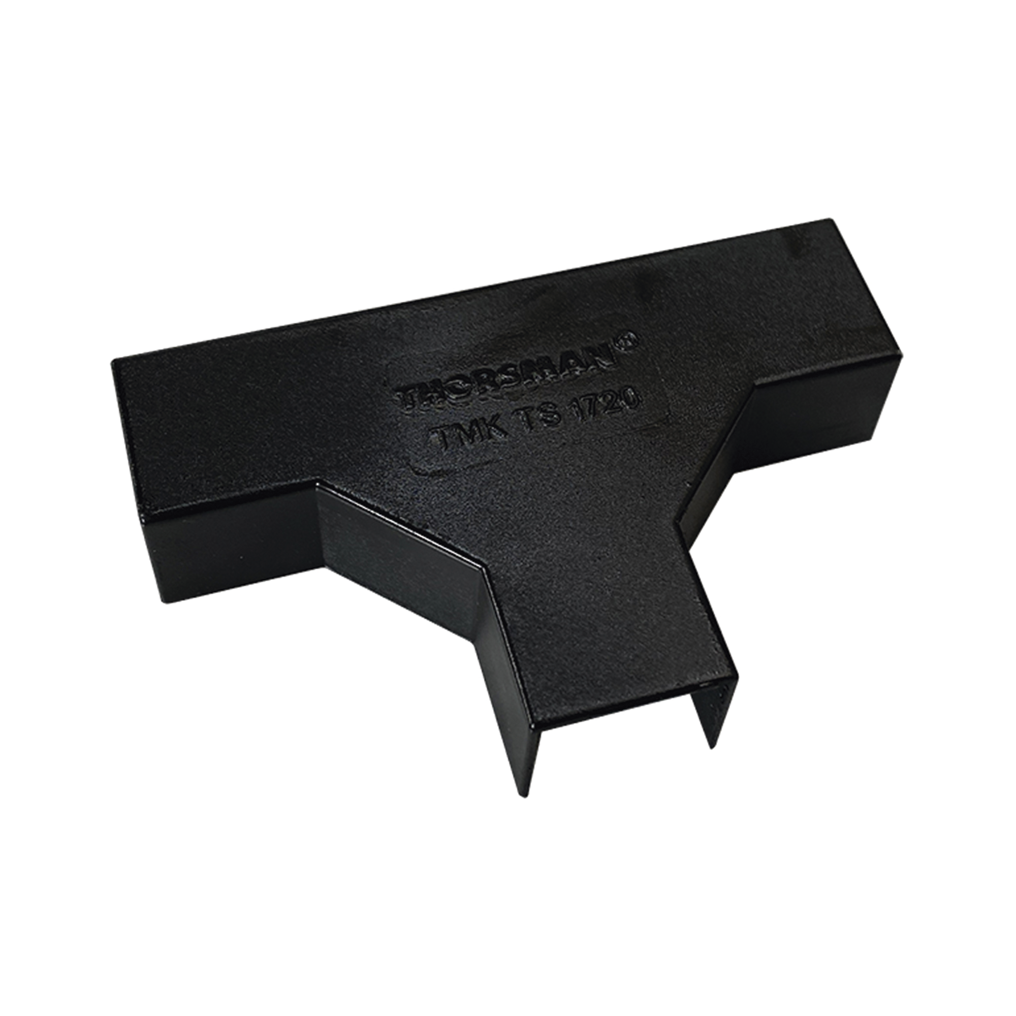 Sección en T Color Negro de PVC Auto Extinguible, Para Canaleta TMK-1720-N-CC (5240-02003)