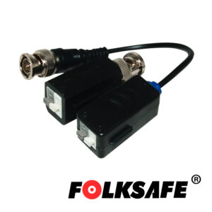 TRANSCEPTOR HD FOLKSAFE FS-HDP4100C(MEDIDAS 35.1 X 16.7 X 18.7MM) TRANSMISOR/RECEPTOR DE VIDEO PASIVO 1CH TIPO PUSH-IN DISTANCIA MÁXIMA DE 320MTS DE CABLEADO PARA VIDEO AHD 1.3MP 180MTS 5MP AHD COMPATIBLE CON TODAS LAS MARCAS DE CÁMARAS CON FORMATO HD-TVI / CVI / AHD / CVBS. 720P / 960P / 1080P / 3MP / 4MP / 5MP / 4K(CONSULTAR TABLA DE DISTANCIA DE TRANSMISIÓN) CUENTA CON PROTECCIÓN DE DESCARGAS DE 2KV EN ENTRADA/SALIDA DE VIDEO.