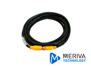 CABLE DIN DE AVIACION 4 PINES MERIVA TECHNOLOGY MCBL30 3M DE LARGO / COMPATIBLE PARA CÁMARAS HD SOLUCION MOVIL / USO EN INTERIORES / CONECTOR HEMBRA - MACHO / NEGRO