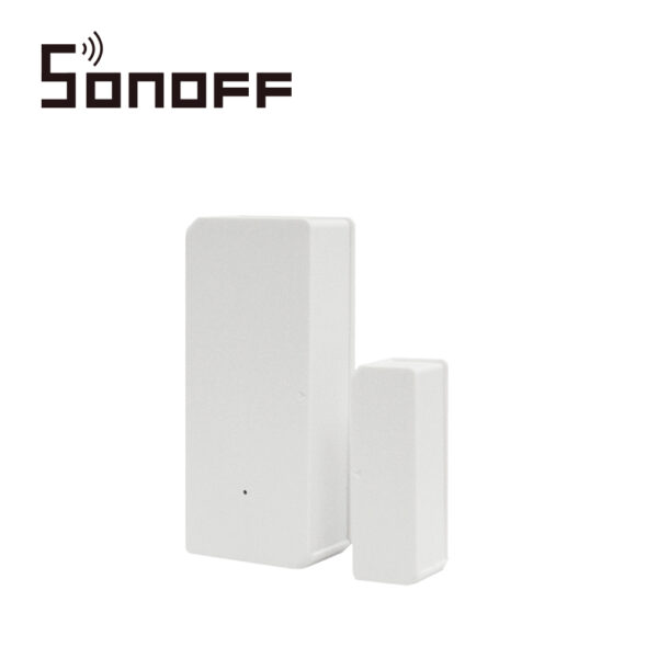SENSOR MAGNETICO SONOFF DW2 RF COMPATIBLE CON SONOFF BRIDGE433 PARA ALARMA DE SEGURIDAD EN SMART HOME O PROGRAMAR ESCENAS EN LA APP DE SONOFF (NO INCLUYE BATERIAS RECOMENDADAS AAA X 2)