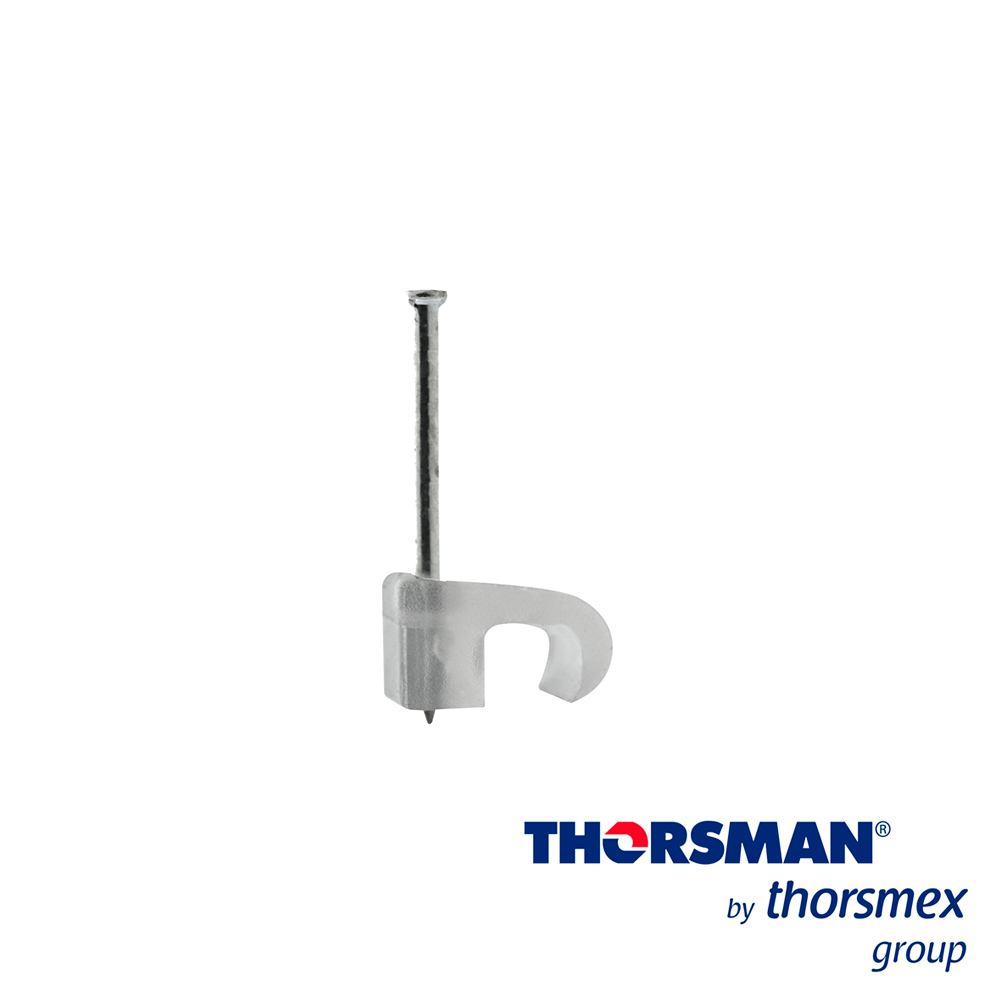 GRAPAS SUJETHOR PLANO THORSMAN 3207-00100 TC 3X5 COLOR NATURALCAJA 100PZAS IDEAL PARA CABLE ALARMA Y CABLE CALIBRE 20 RESISTENCIA A LA CORROSIÓN HUMEDAD ELABORADO CON POLIPROPILENO FLEXIBLES EL CLAVO ES DE ACERO GALVANIZADO RESISTENTE A LA OXIDACIÓN