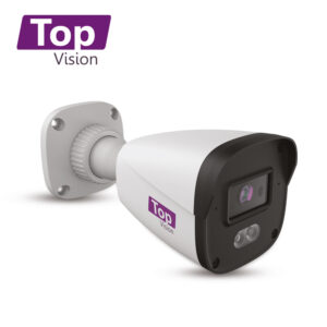 CÁMARA HD BULLET TOPVISION TBFC500A AHD / TVI / CVI /SD / 5 MP / 3.6 MM / 20 M LUZ CÁLIDA / MICRÓFONO INTEGRADO / IP67 / COC / CARCASA PLÁSTICA / 12VDC IMAGEN A COLOR 24X7 AUDIO POR COAXIAL O UTP