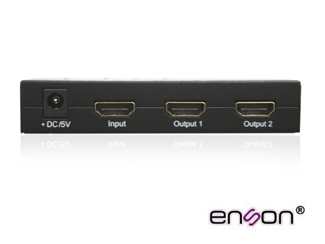 Enson ens-hdmi12 Distribuidor Hdmi Enson Ens-Hdmi12 Con Una Entrada Y Dos Salidas Hdmi Para Distribuir El Video De Un Dispositivo (Laptop Grabador De Video Consolas De Videojuego Etc) A Dos Pantallas Distintas Al Mismo Tiempo Incluye Fuente De Alimentación De 5V