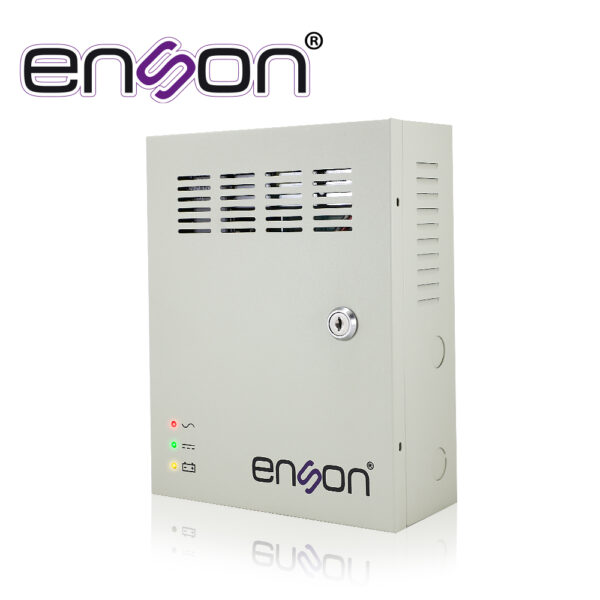 FUENTE DE PODER TIPO CAJA ENSON PSB10A-1209BACKUP 12VDC 10AMP 9 CANALES DE 1.1AMP CADA UNO ESPACIO PARA BATERÍA DE RESPALDO (NO INCLUYE BATERÍA) IDEAL PARA CCTV Y CONTROL DE ACCESO BATERIAS COMPATIBLES BT412/BT712/BT912