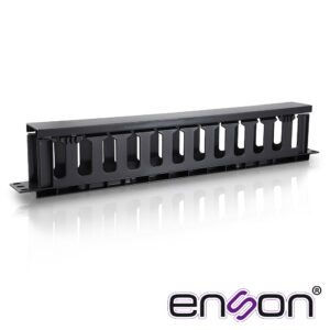Enson ens-cm14 Organizador Horizontal Frontal Para Rack Enson Ens-Cm14 1Ur Con Peines De Policarbonato Tapa Removible Y Abatible Para Mayor Proteccion Y Mejor Acceso Cumple Con Norma Eia