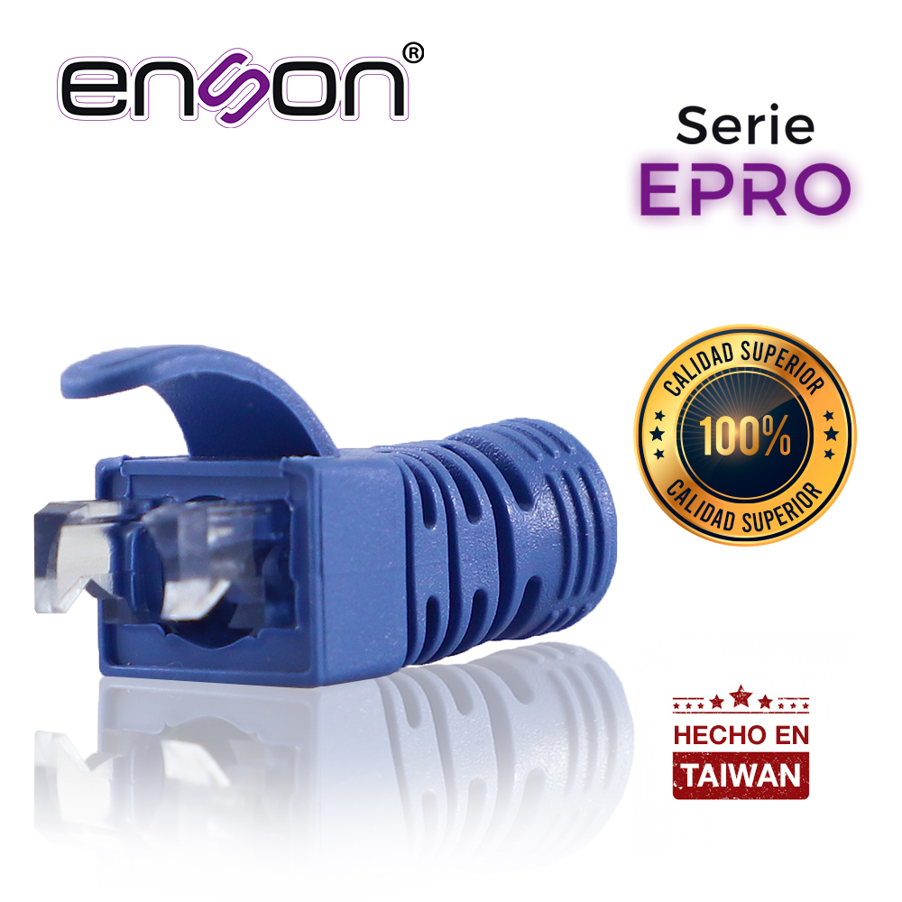 Enson epro-boot-bl azul Bota Para Cable Utp Enson Epro-Boot-Bl Color Azul Ideal Para El Terminado Y Cuidado Del Rematado Compatible Con Cat5E/6/6A Y Con Plugs Enson Epro-Plug