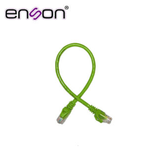 Enson p6003e Patchcord Utp Enson P6003E Cat6 30Cm Verde Serie Epro 100-Ii 100 Por Ciento Cobre Para Mejor Identificacion De Soluciones En Racks Y Gabinetes