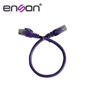 Enson p6003p Patchcord Utp Enson P6003P Cat6 30Cm Morado Serie Epro 100-Ii 100 Por Ciento Cobre Para Mejor Identificacion De Soluciones En Racks Y Gabinetes