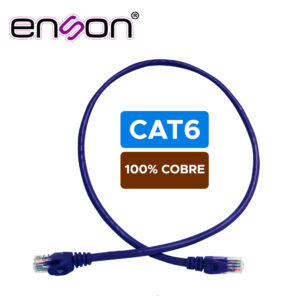 Enson p6006p Patchcord Utp Enson P6006P Cat6 60Cm Morado Serie Epro 100-Ii 100 Por Ciento Cobre Para Mejor Identificacion De Soluciones En Racks Y Gabinetes
