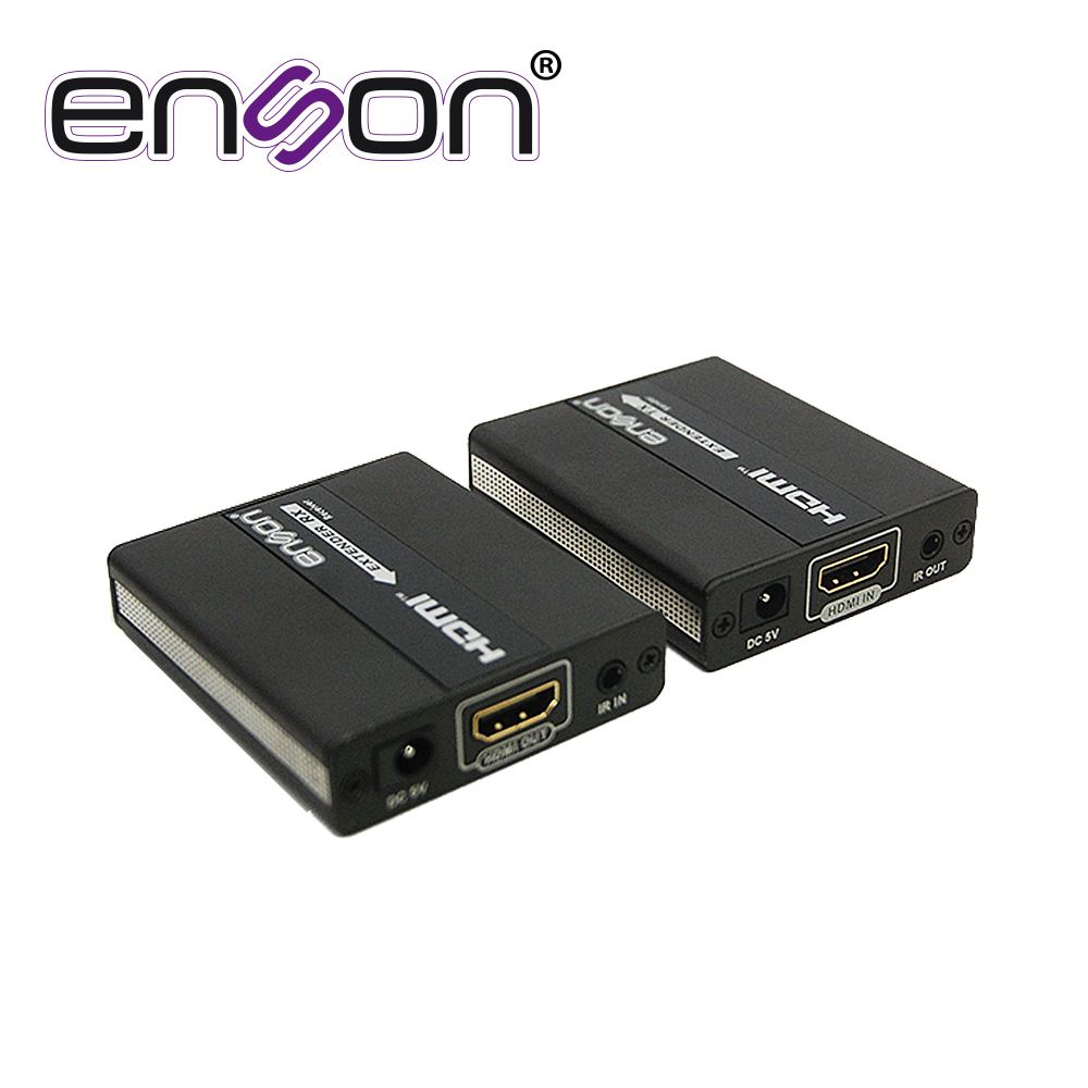 Enson ens-hdmie130 Extensor Hdmi Enson Ens-Hdmie130 Hasta 120Mts De Transmision Full Hd 1080P@60Hz Por Cable Utp Cat5E/Cat6 Transmite Señal Ir Para Control Remoto