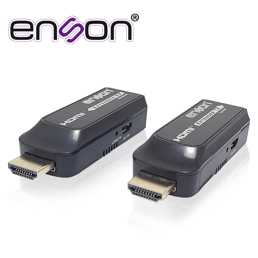 Enson ens-hdmie50 Extensor Hdmi Enson Ens-Hdmie50 Hasta 50Mts De Transmision Full Hd 1080P@60Hz Por Cable Utp Cat6/Cat6A/Cat7 Diseño Minimalista