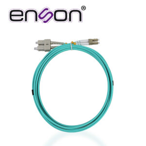 Enson ens-jumplcsc Jumper De Fibra Optica Enson Ens-Jumplcsc Forro Pvc Color Aqua Tipo De Fibra Multimodo Om3 50/125 Micras Conectores Lc Duplex- Sc Duplex Longitud 3 Metros Uso Interior