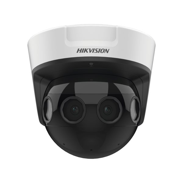 PanoVu Series / Vista Panorámica 180° / 32 Megapixel en Total / 4 Lentes 2.8 mm (4 Lentes 8 Megapixel) / 20 mts IR / Exterior IP67 / IK10 / 12 Vcc / PoE+ / Micro SD
