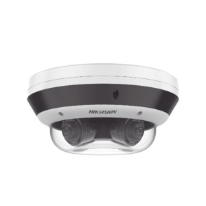 PanoVu Series / Vista Panorámica 360º / 4 Lentes Mot. 2.8 a 12 mm (4 Megapixel por Lente) / 16 Megapixel en Total / WDR 120 dB / DARKFIGHTER / Exterior IP67 / IK10 / PoE+ / 30 mts IR / Micro SD