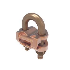 Conector Mecánico para Cable Calibre 4 a 2/0 AWG / Paralelo o 90° a Tubo de 3/8 o Varilla de 5/8 - 3/4.