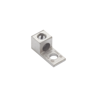 Terminal Universal de Aluminio Estañado/ 1 Orificio para Calibre  14- 2 AWG / Perno de 1/4 / Para Conductores de AL y CU.