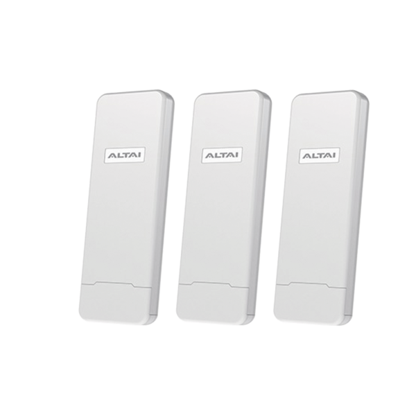 Paquete de 3 Puntos de Acceso C1N Super Wi-Fi, PTP y PTMP en 2.4 GHz , Con Antenas Integradas Sectorial de 70°, Alta Sensibilidad, Hasta 300 m a un Smartphone, Antena de 10 dBi, Soporta Fichas-Vouchers. Administración en Nube Gratis con INSIGHT