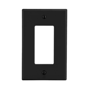 Tapa para Contacto Dúplex Color Negro.